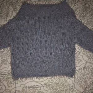 Fury off the shoulder knit sweater